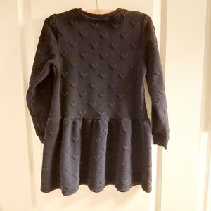 H&m girls knit tunic with embossed hearts